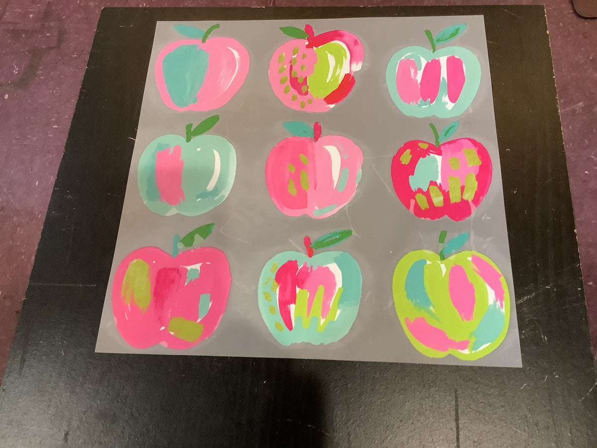 K colorful apples