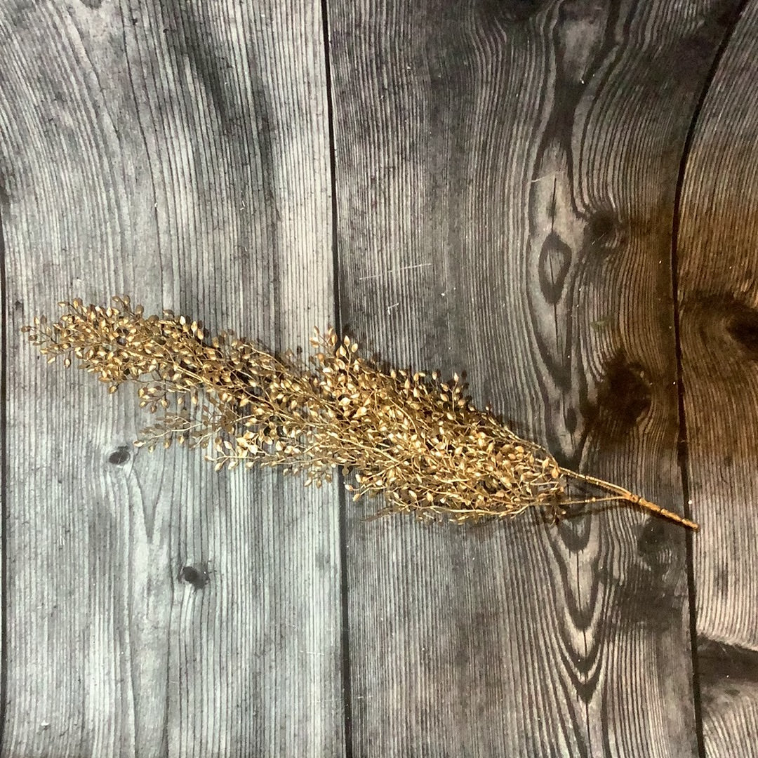 K 24” Mini Boxwood Hanging Bush Gold