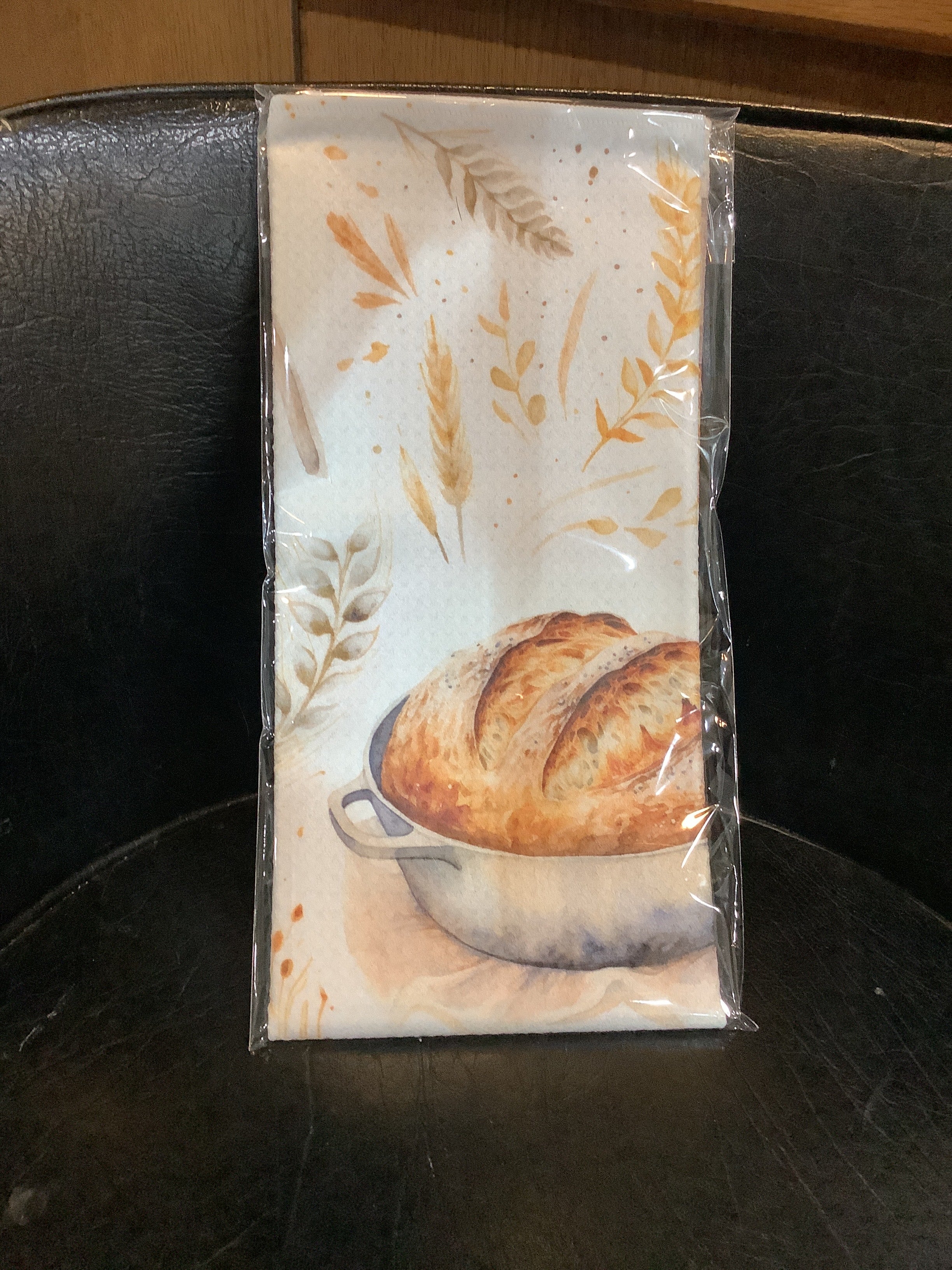 K- wheat / bread waffle kitchen towel, canary road