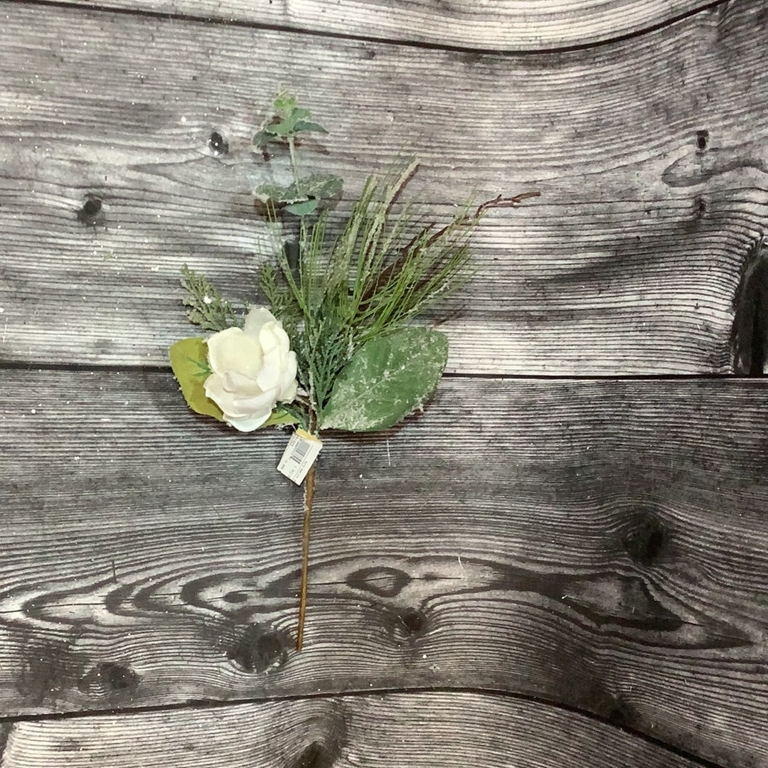 K 19” Snow Magnolia Pick