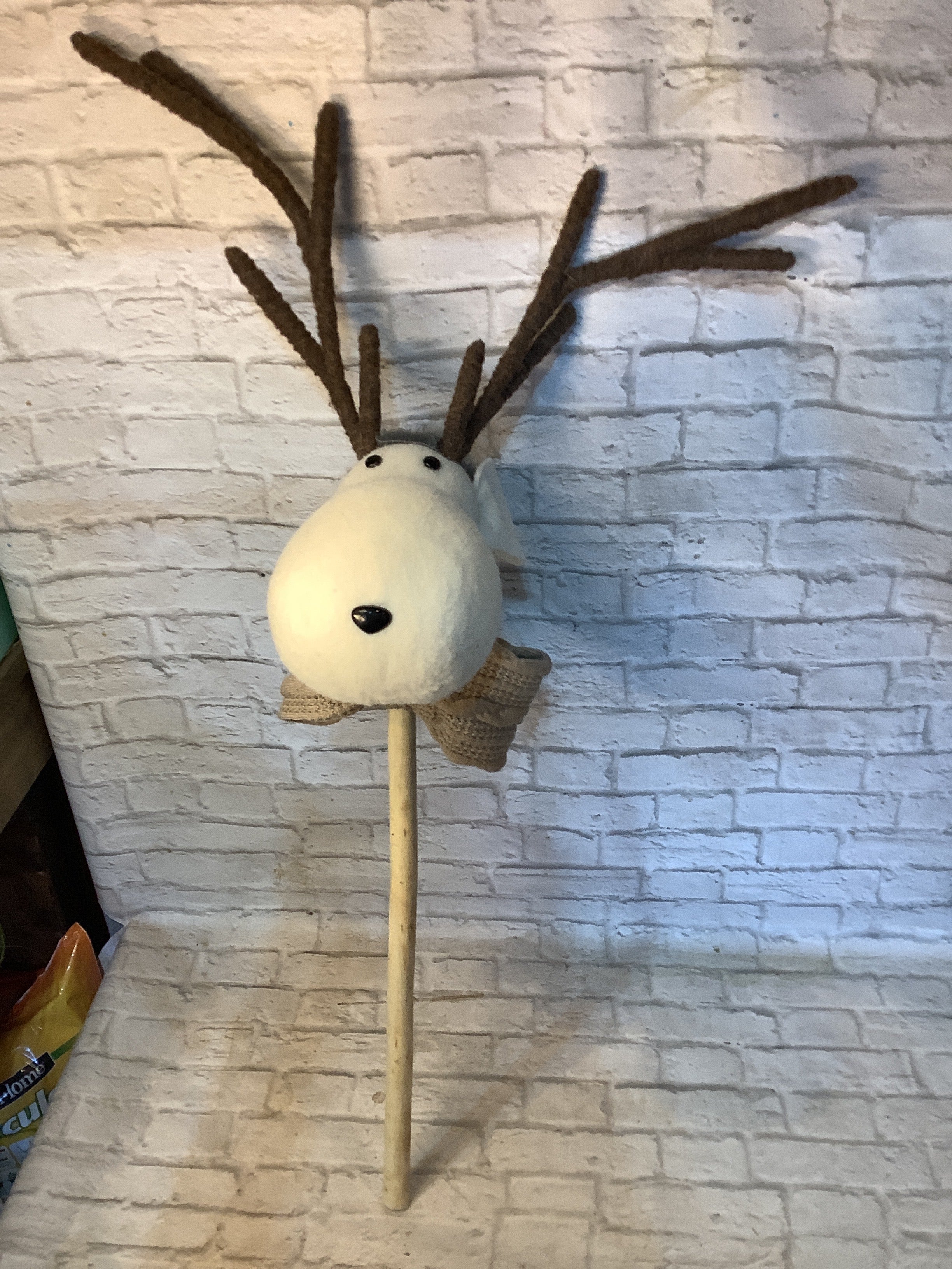 K moose head on a stick