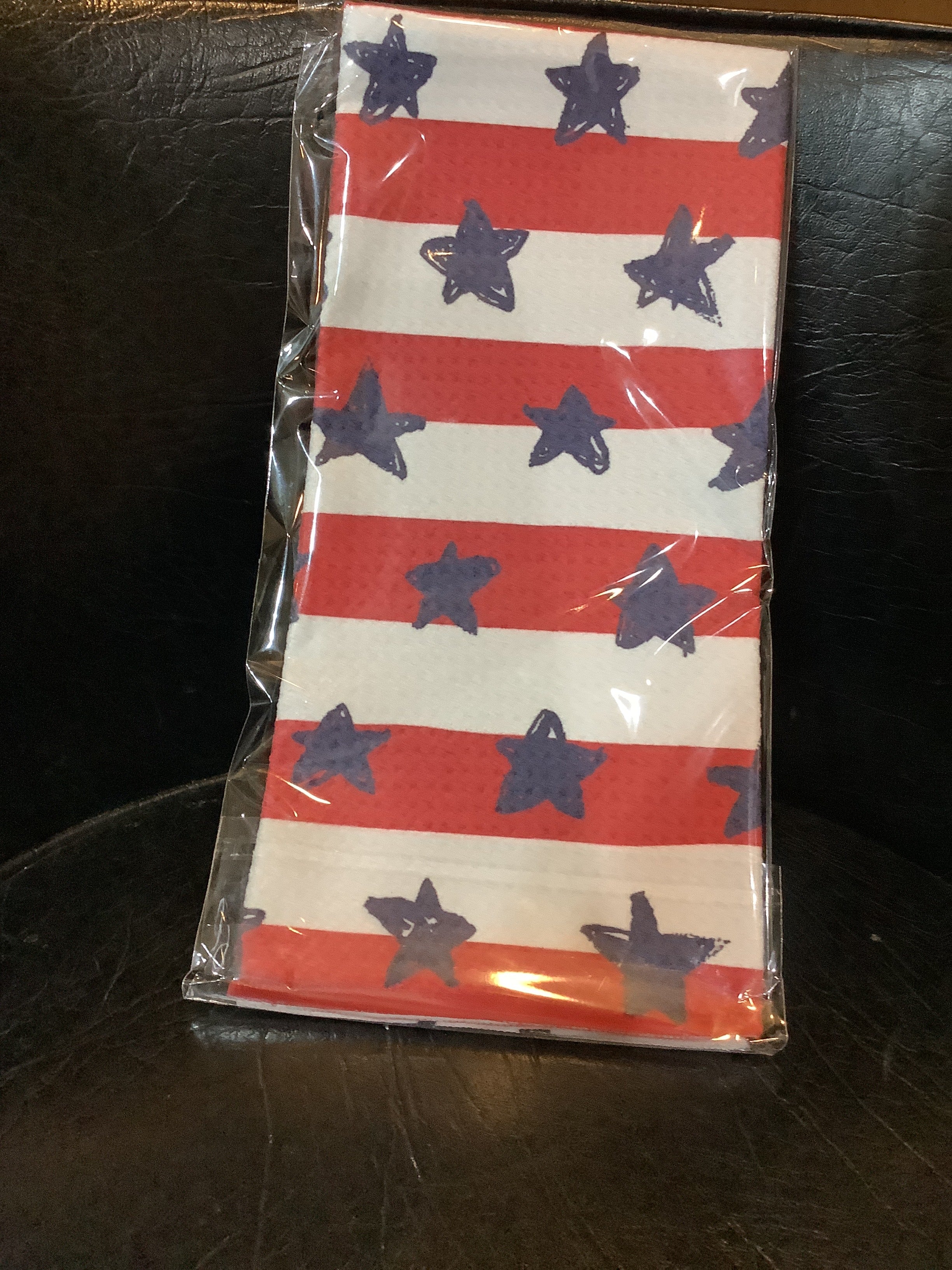 K-Stars & Stripes waffle weave kitchen towel,Canary Road