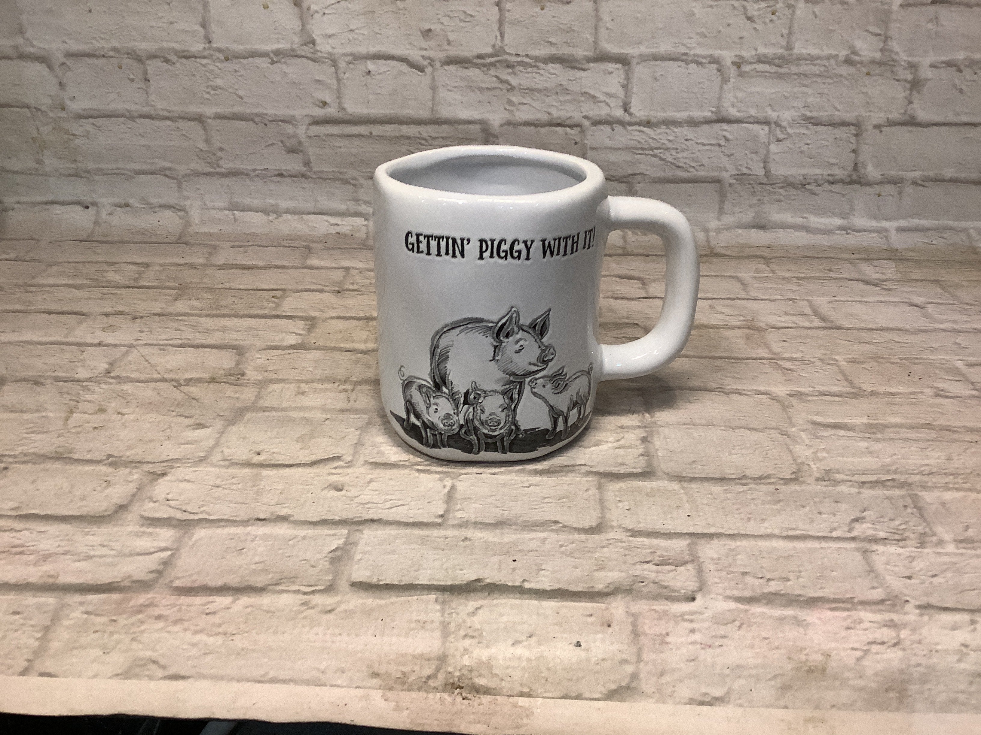 K 4.75” Farm Sketch Mug