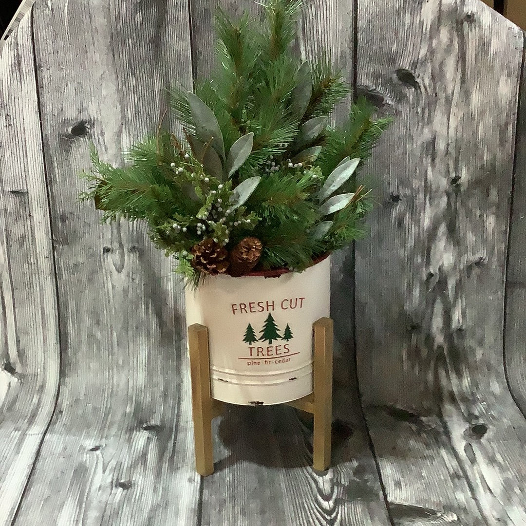 K Small Fresh Cut Trees Planter