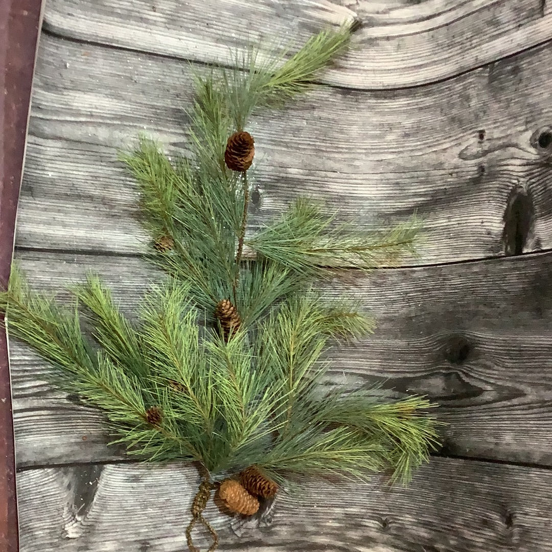 K Pine Spray with Cones