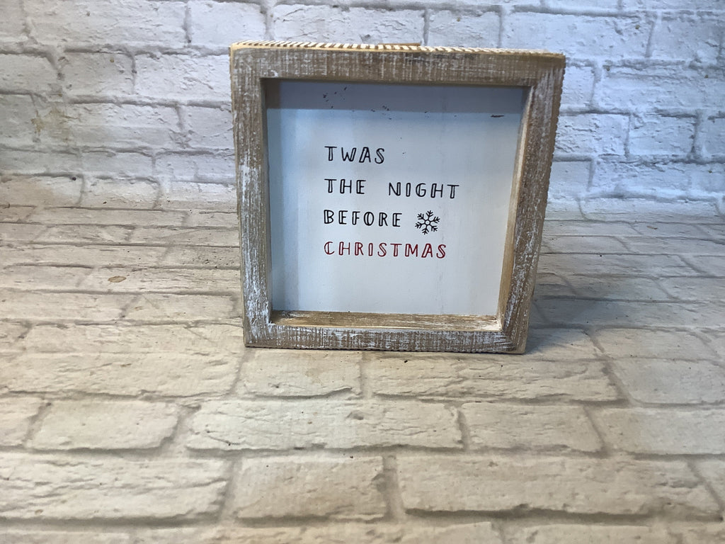K Christmas sign