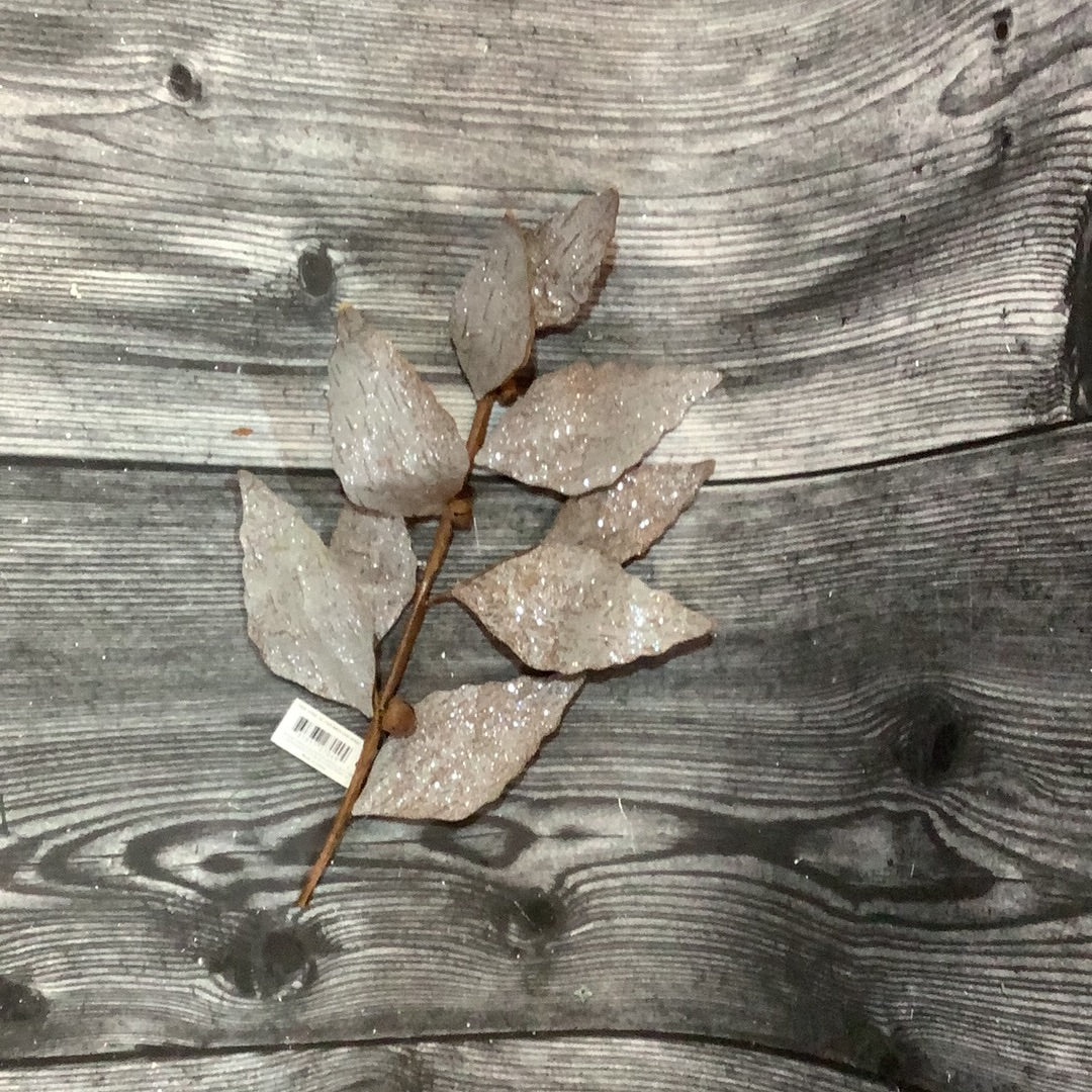 K 24” Faux Birch Leaf Spray