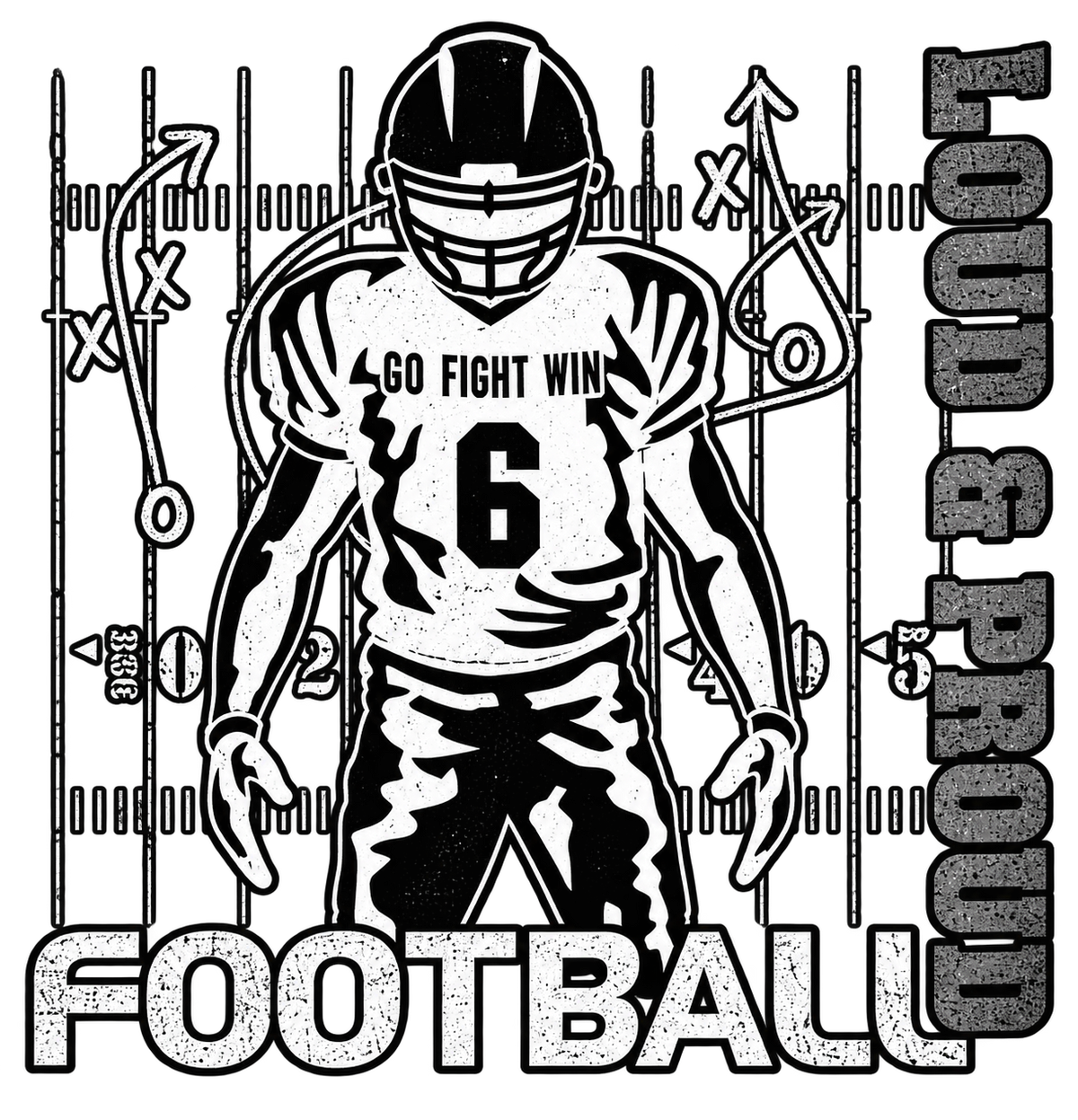 KT- DIY Timeless Football Graphic