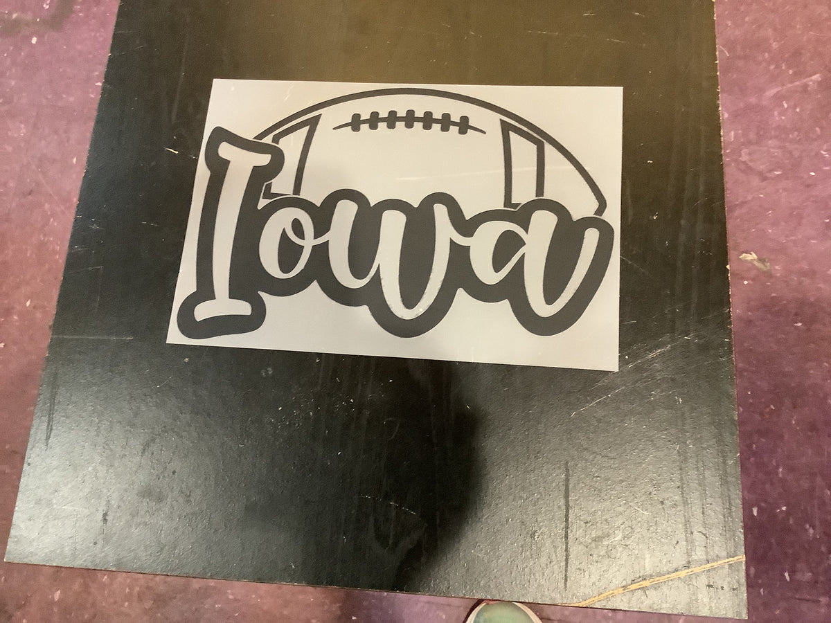 K Iowa football black