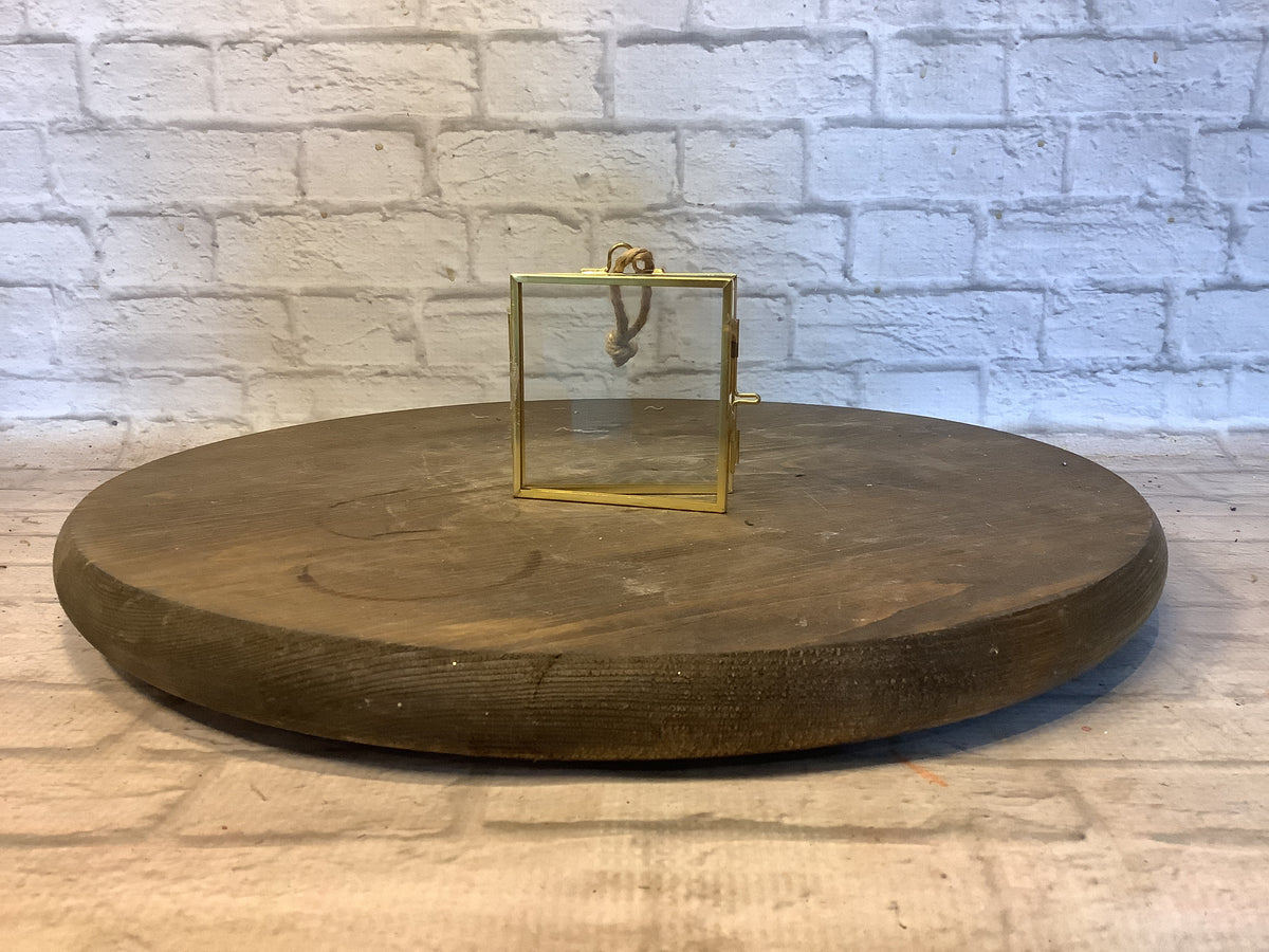 K- Vintage metal keepsake ornament