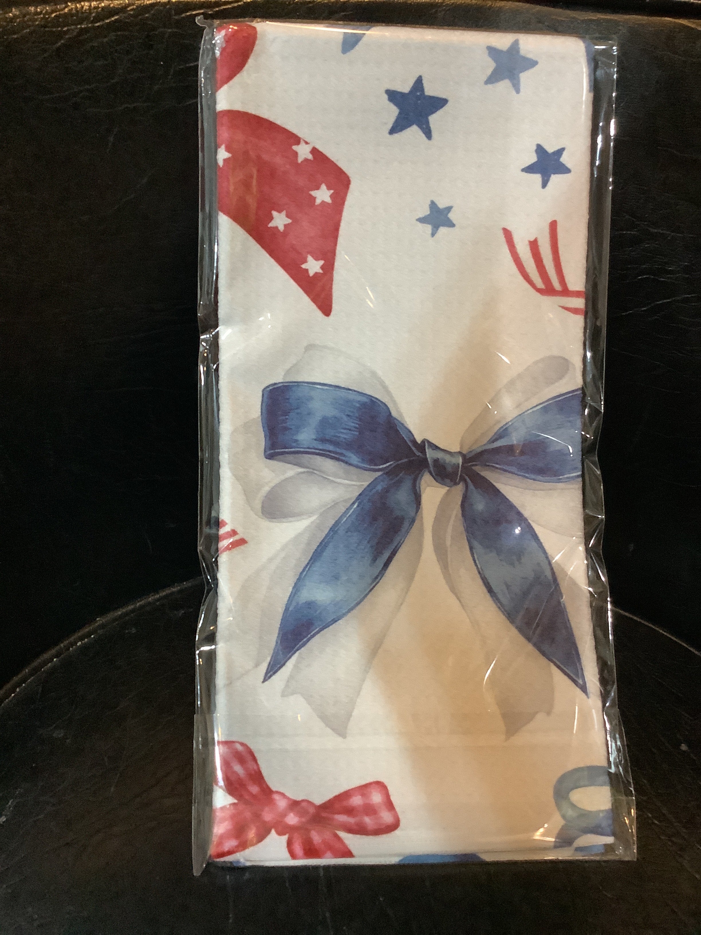 K- American bows waffle weave kitchen towel, Canary Road