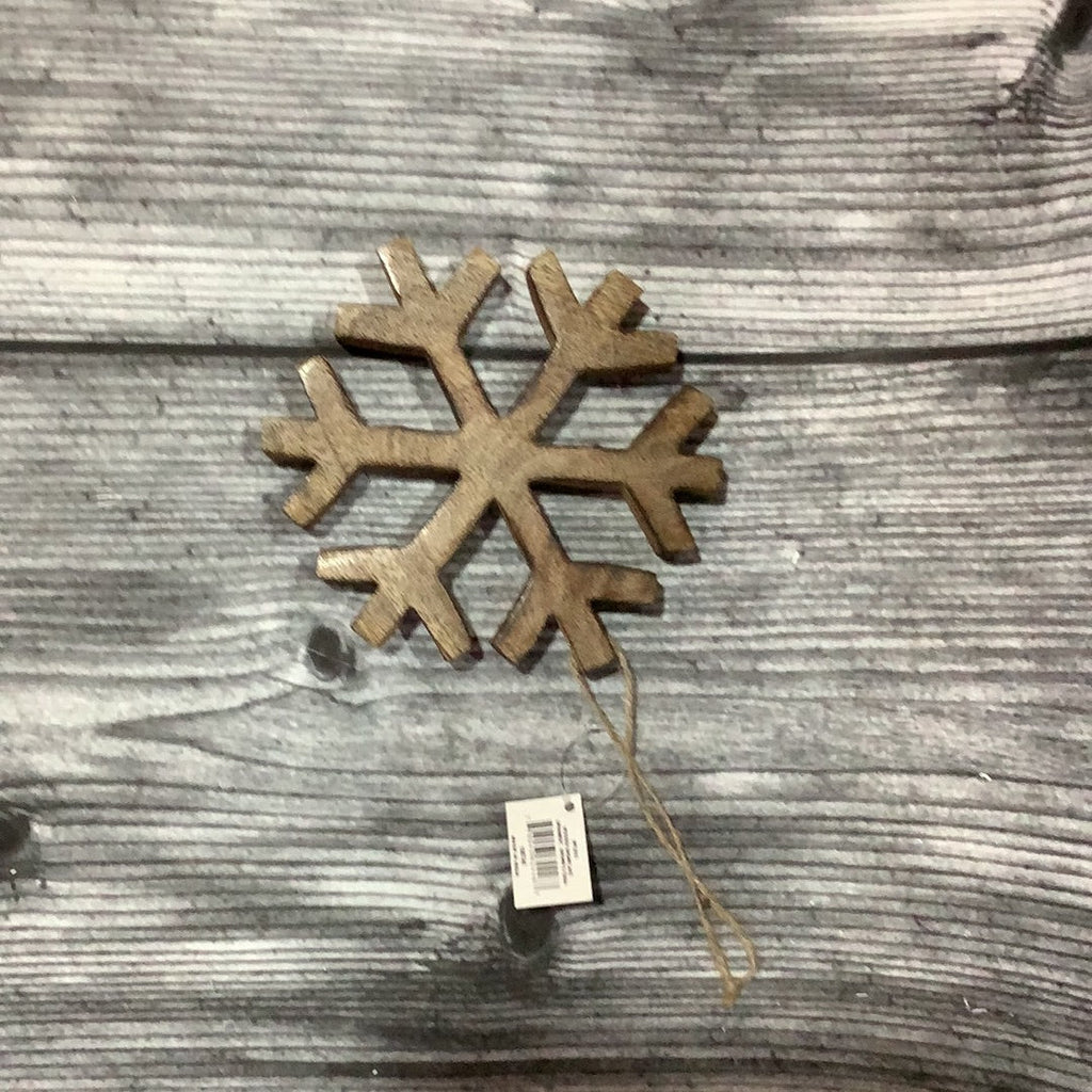 K Wooden Snowflake Ornament-Small