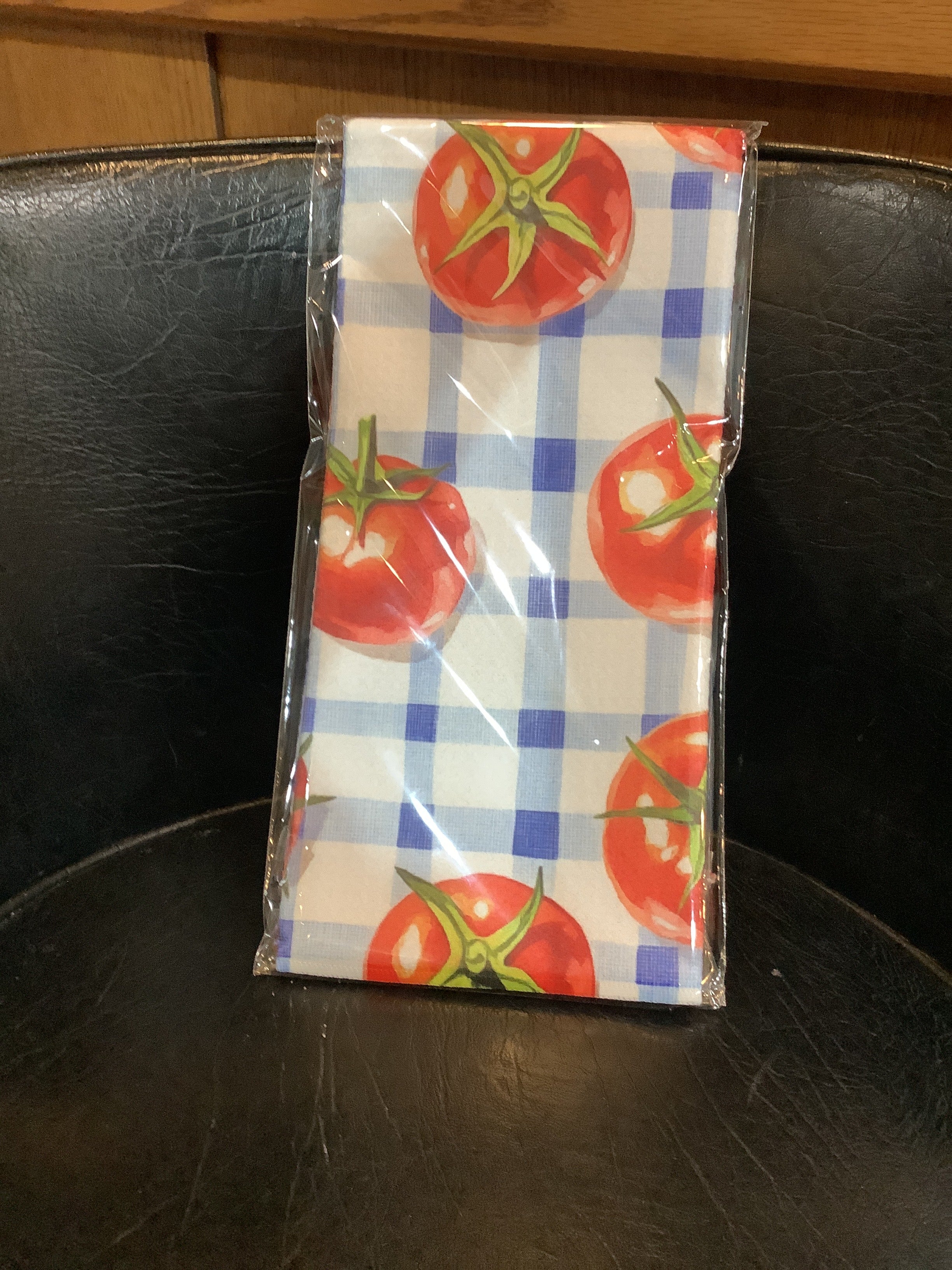 K- Tomatoes picnic waffle weave kitchen towel, Canary Road