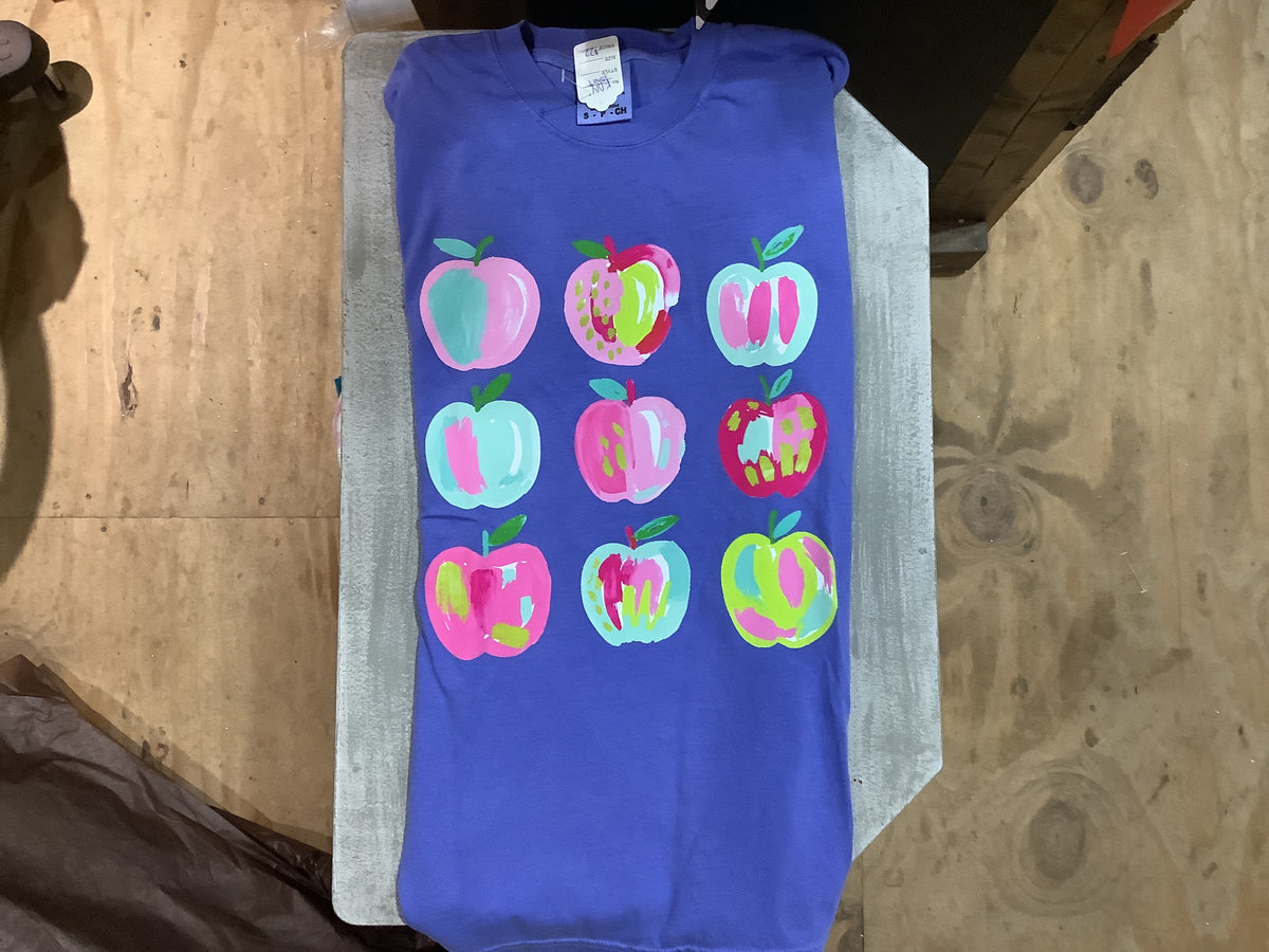 K diy apple shirt