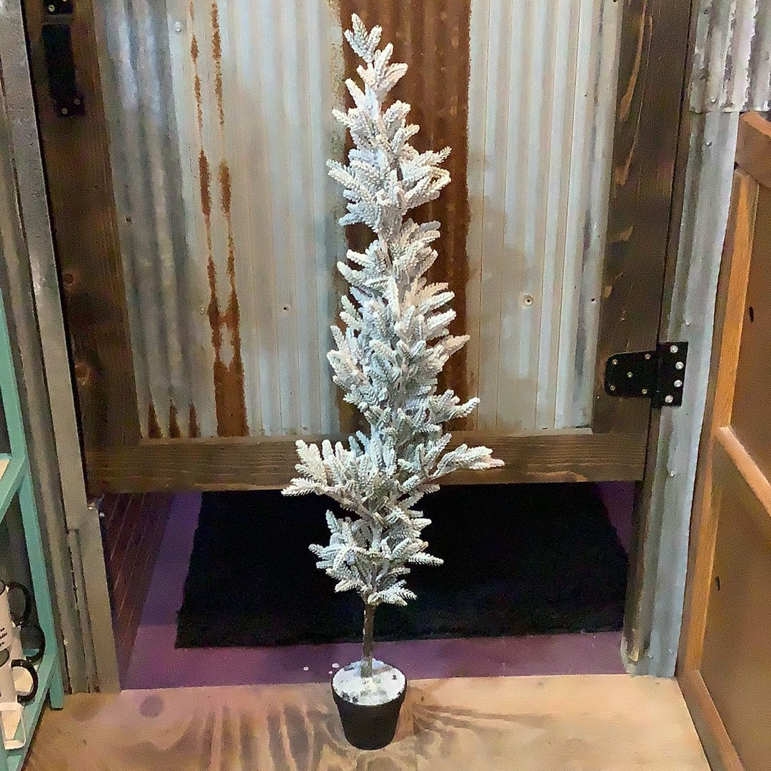 K 46” Large Floaked Pine Tree in Pot