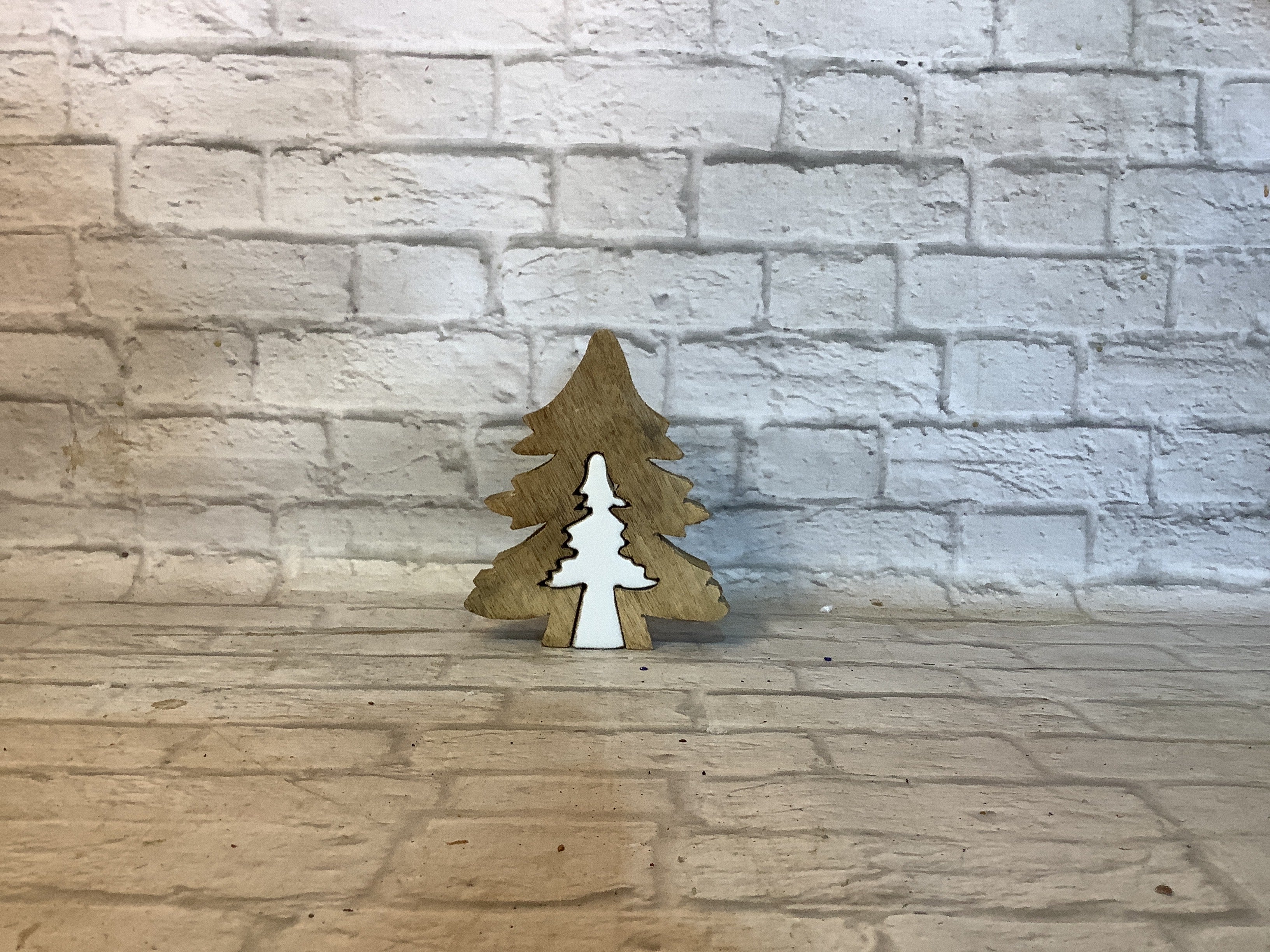 K Wooden spruce tree