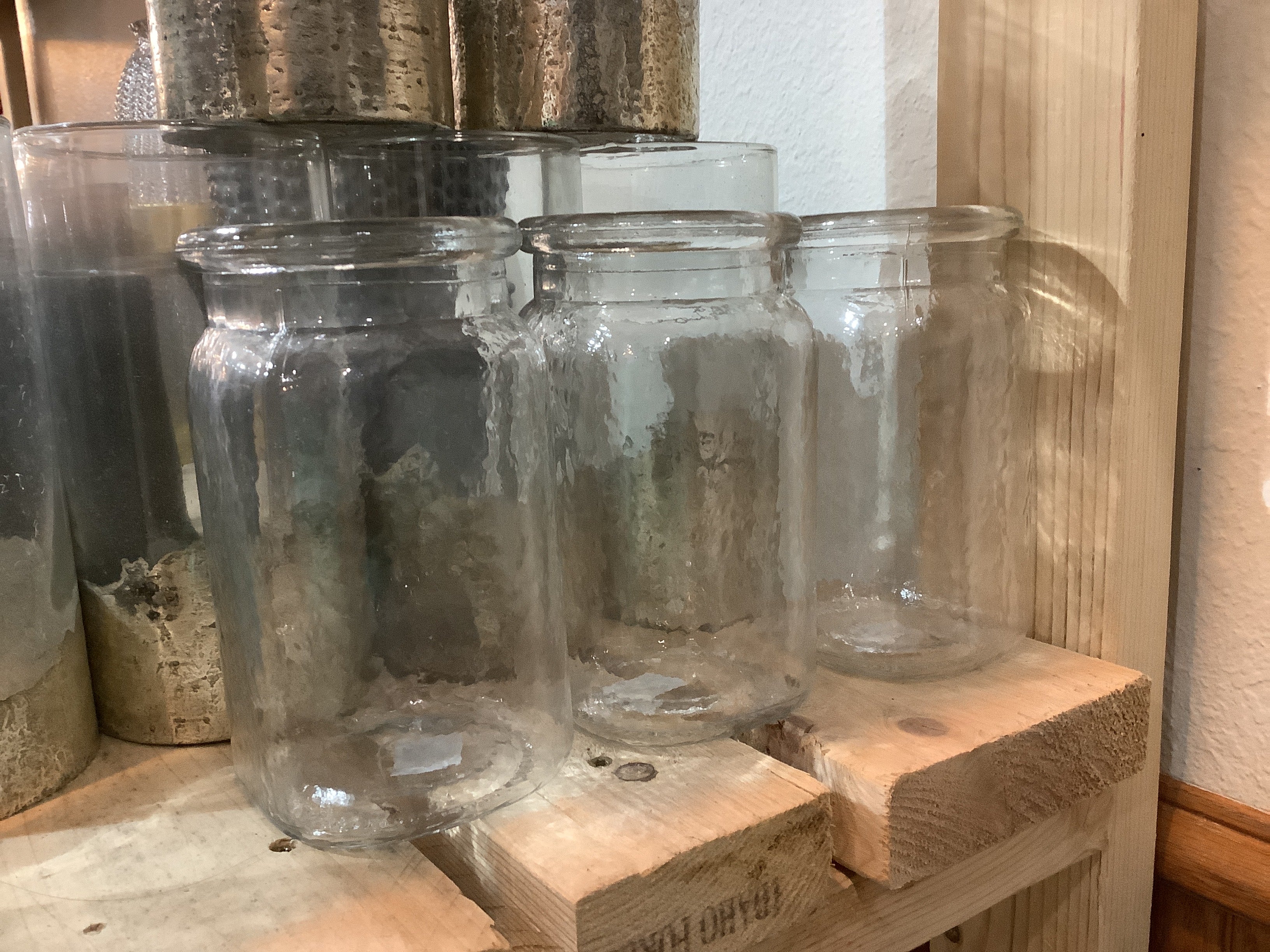 K glass jar vase
