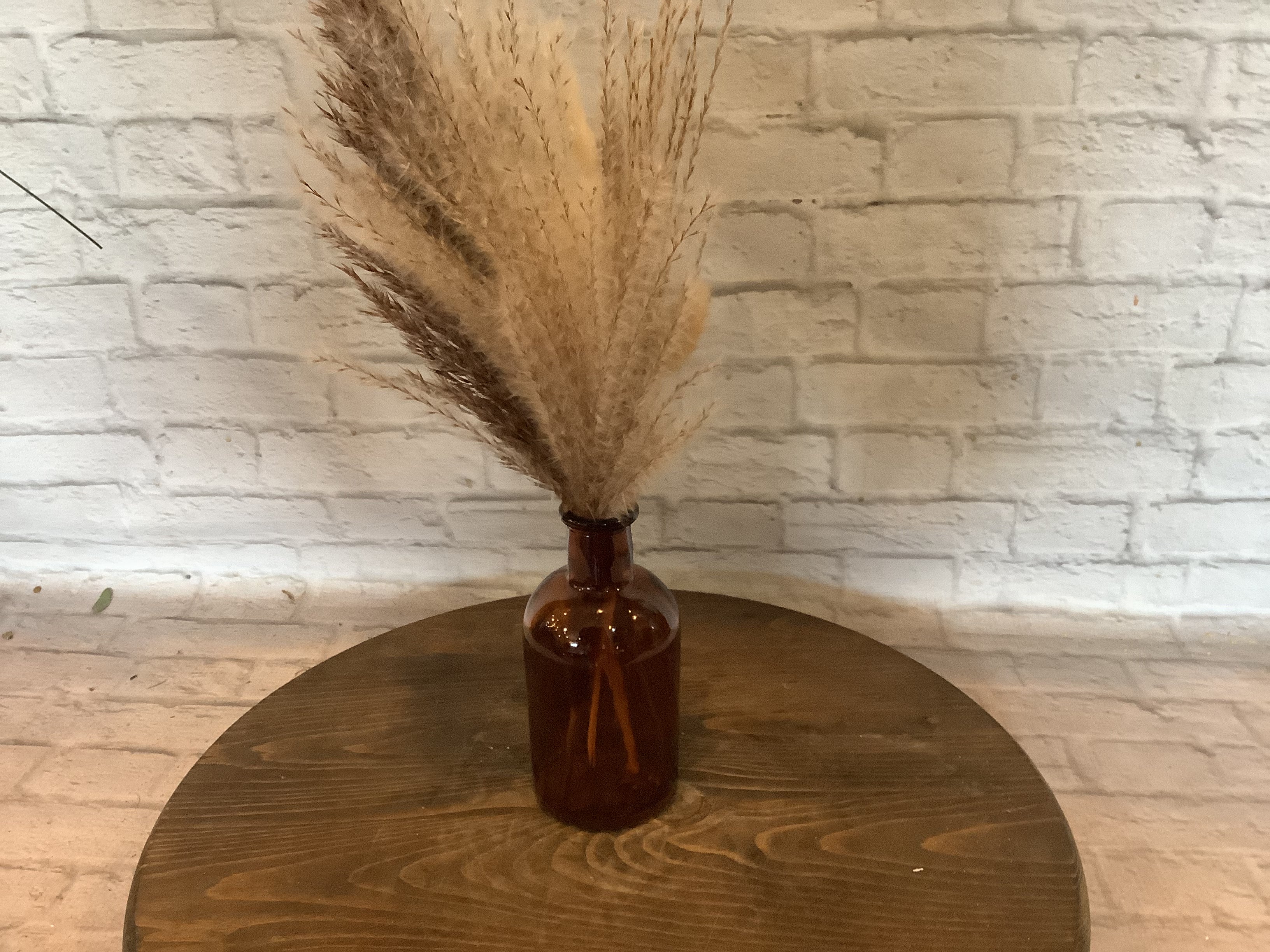 Brown Amber Bottle with Pompous