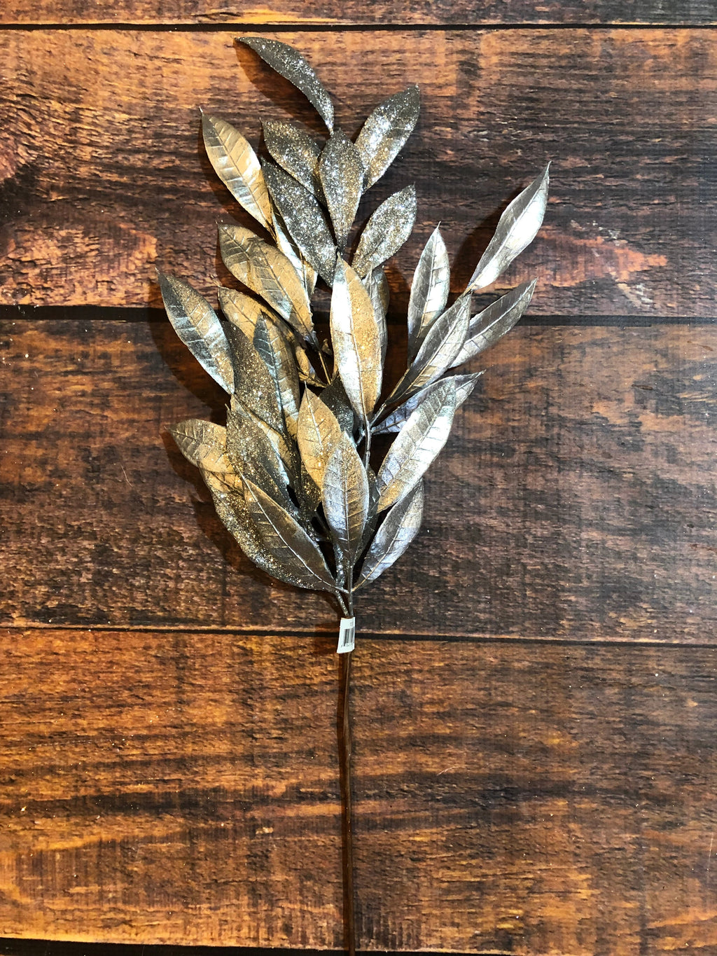 K Silver Leaf with Glitter