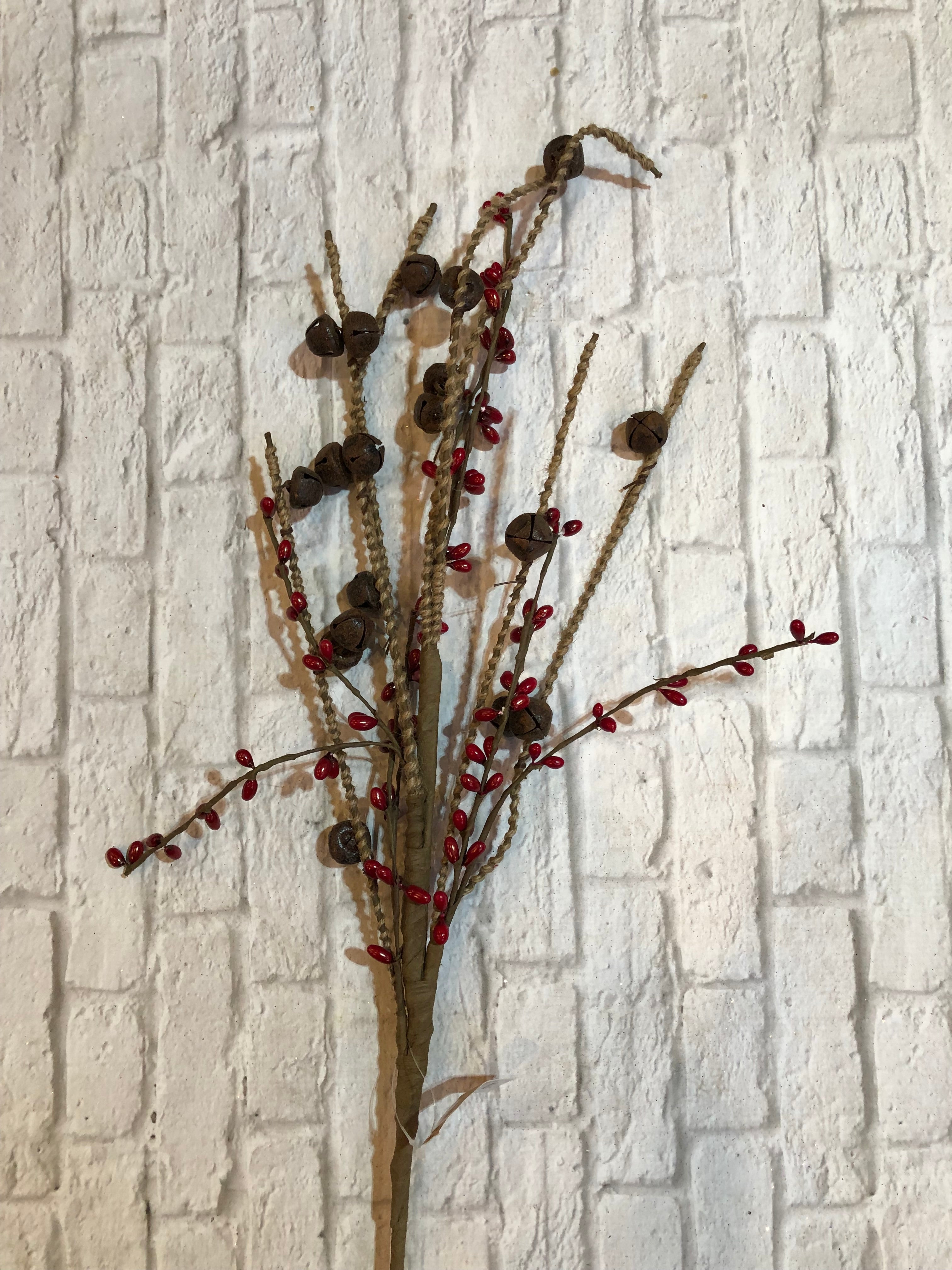 K Jute Bell Berry Spray