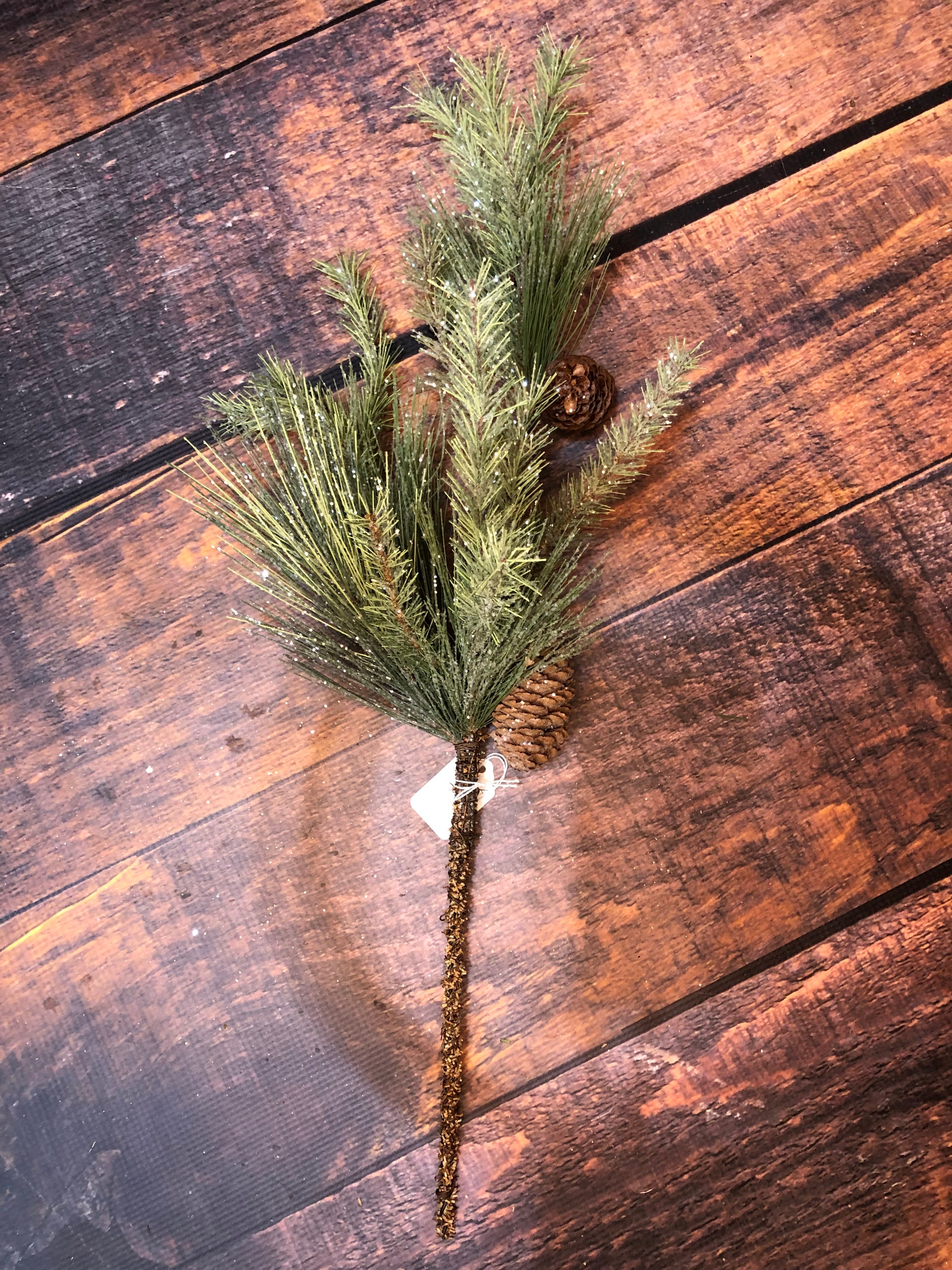 K Snowy Pine Pick