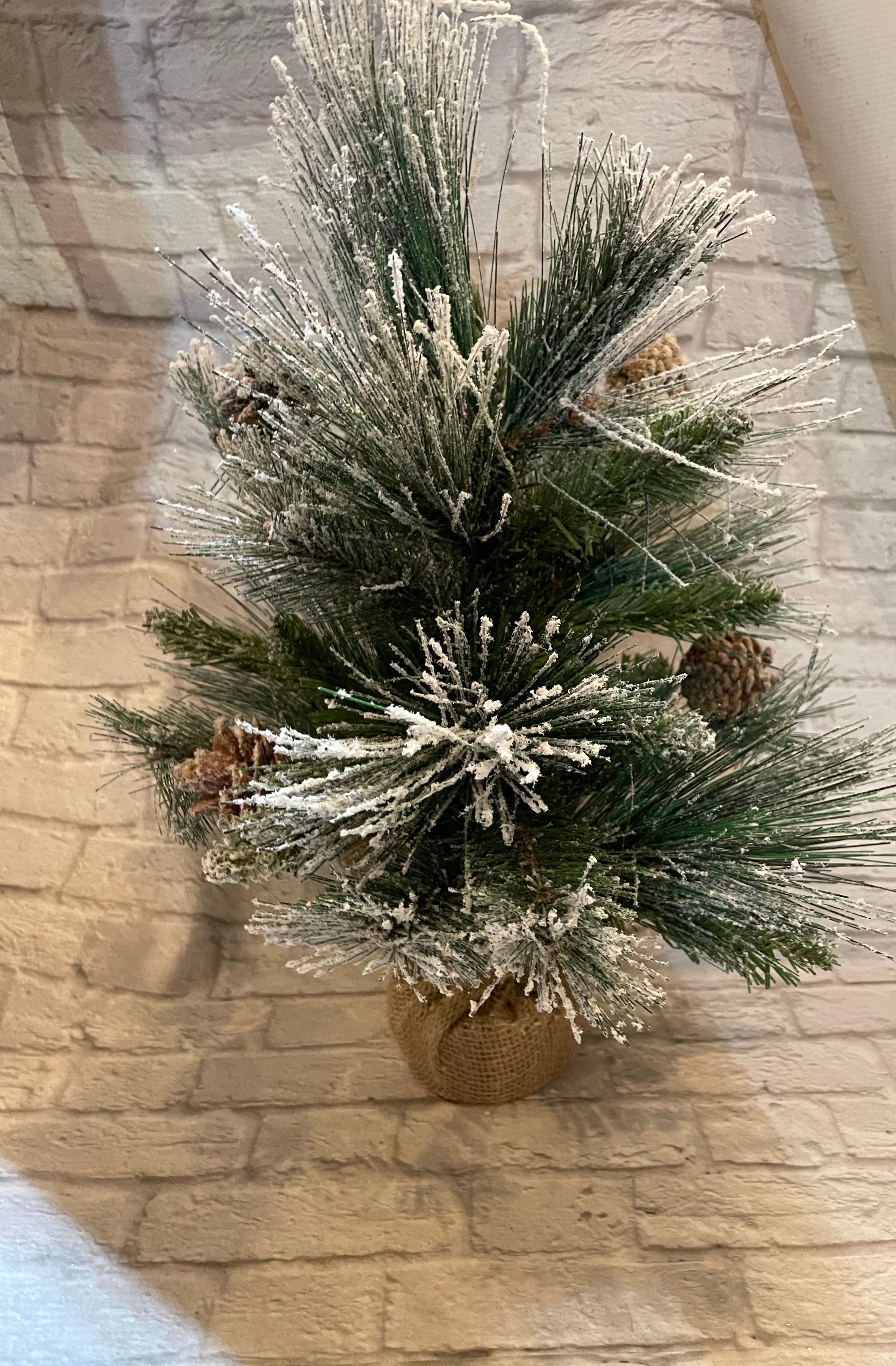 K Winter Tree with Pinecones