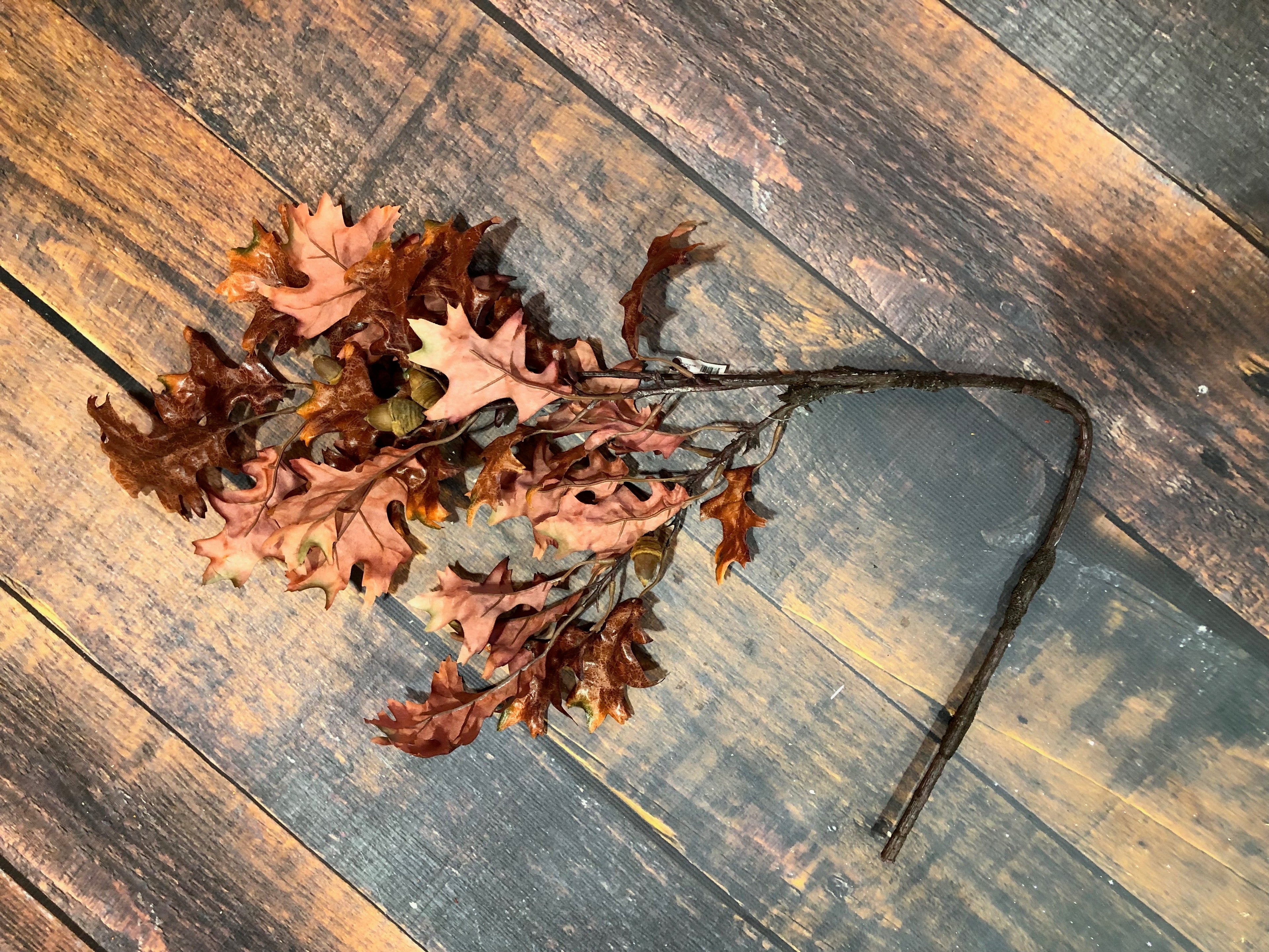K Oak Leaf and Acorn Spray