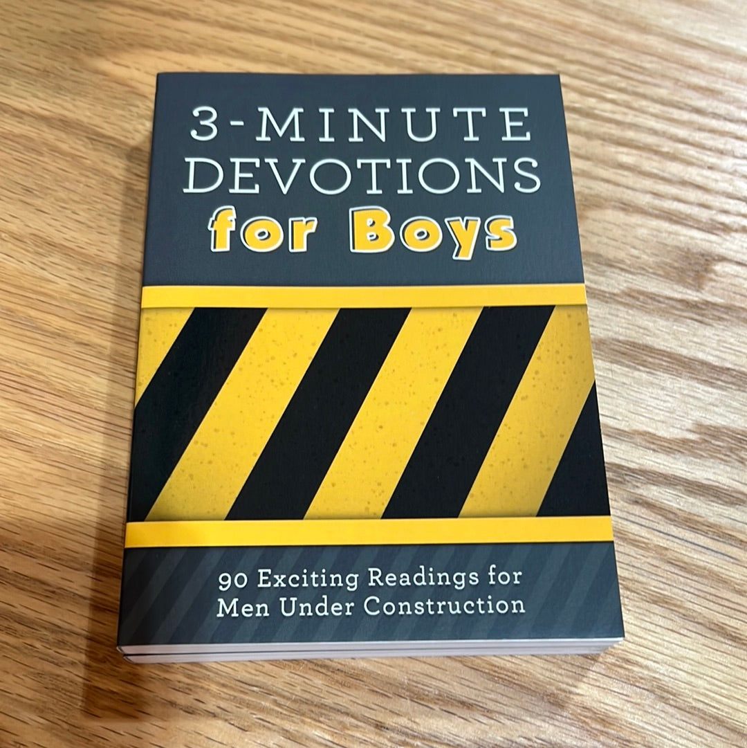 K 3-Minute Devotions for Boys Book