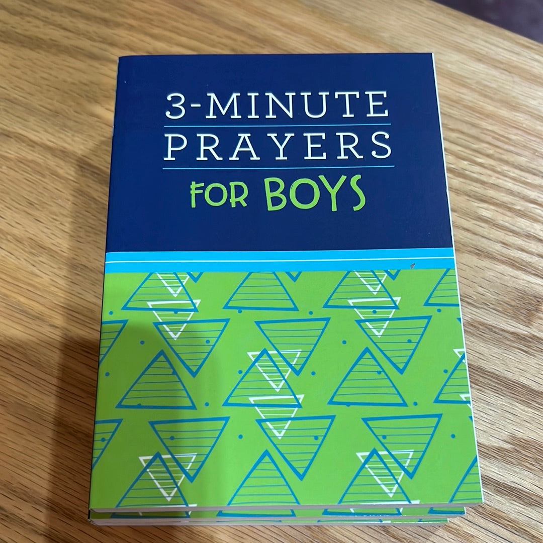 K 3-Minute Prayers for Boys Book