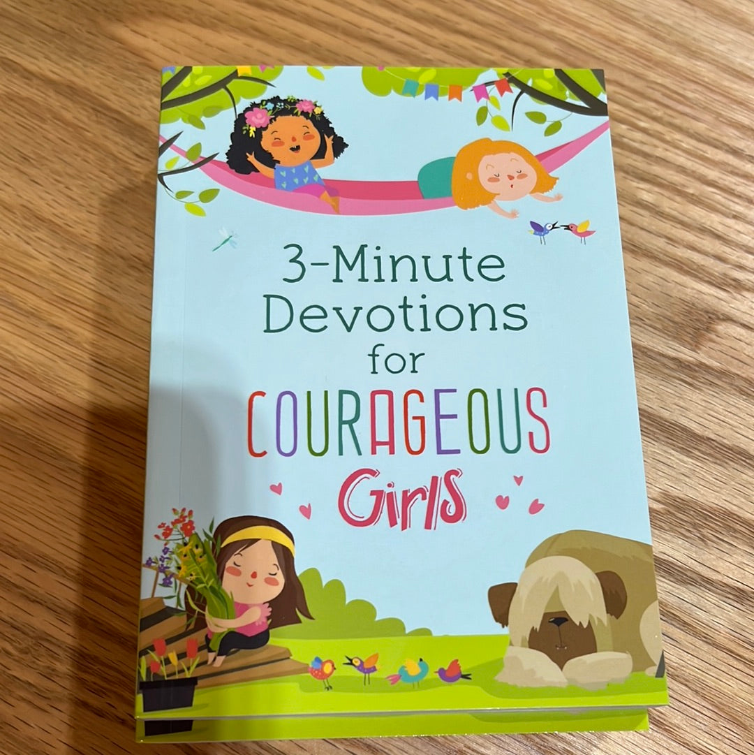 K 3-Minute Devotions for Courageous Girls Book