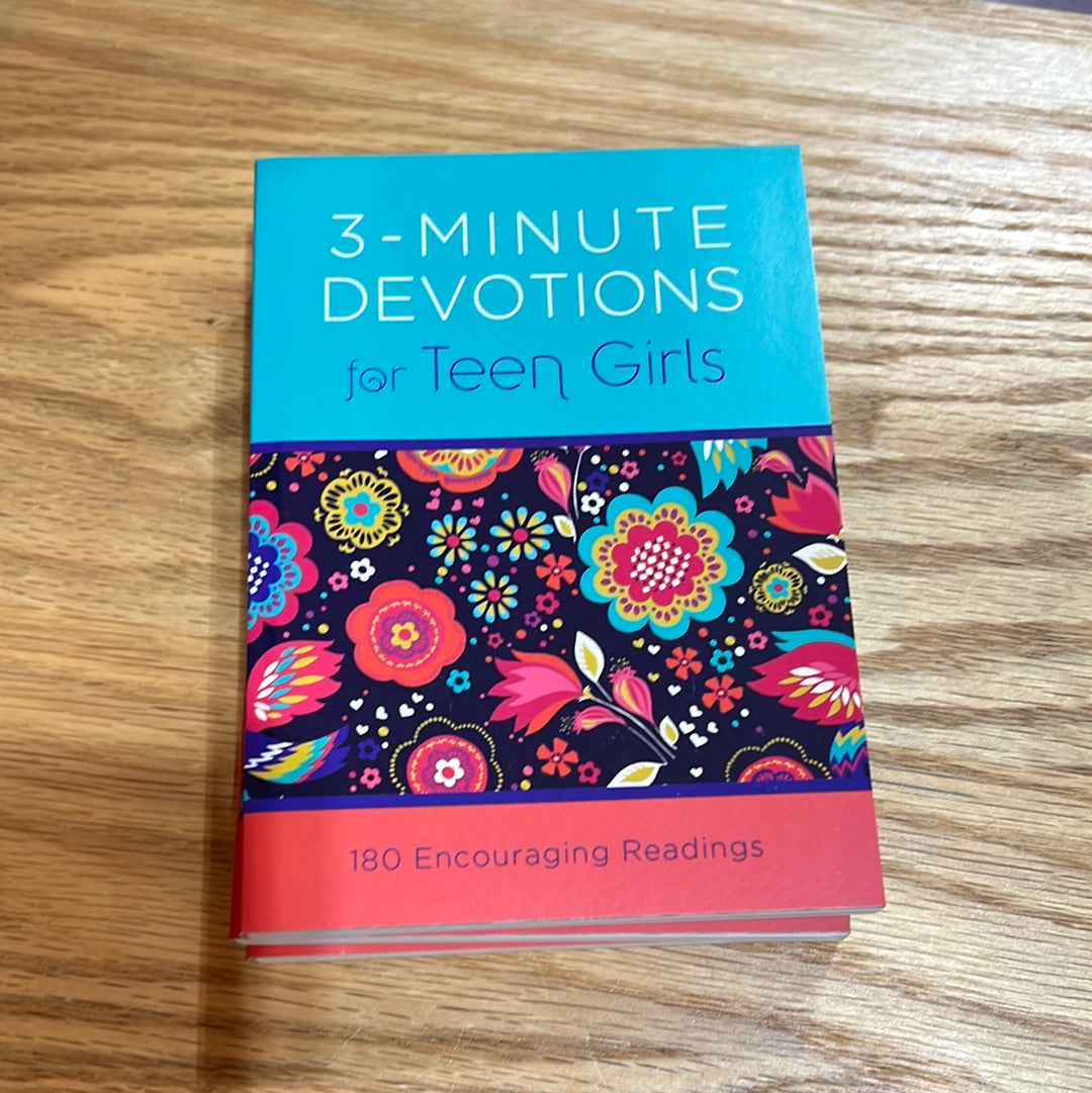 K 3-Minute Devotions for Teen Girls Book