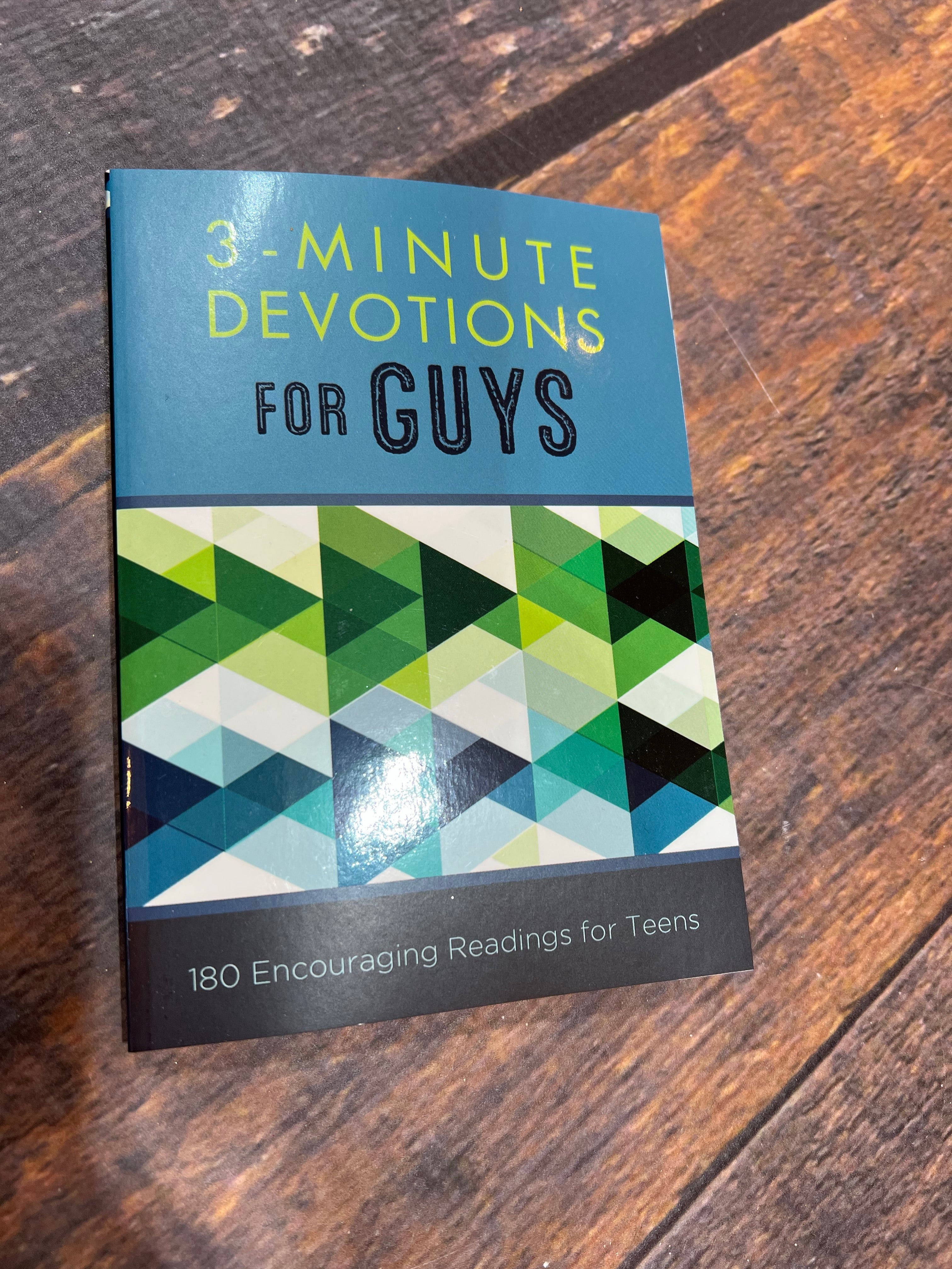 K 3-Minute Devotions For Guys Book